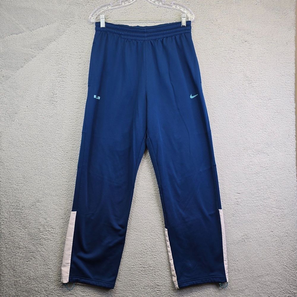Nike LeBron‎ James Sweatpants Mens Large Blue Stripe Relaxed Fit King James